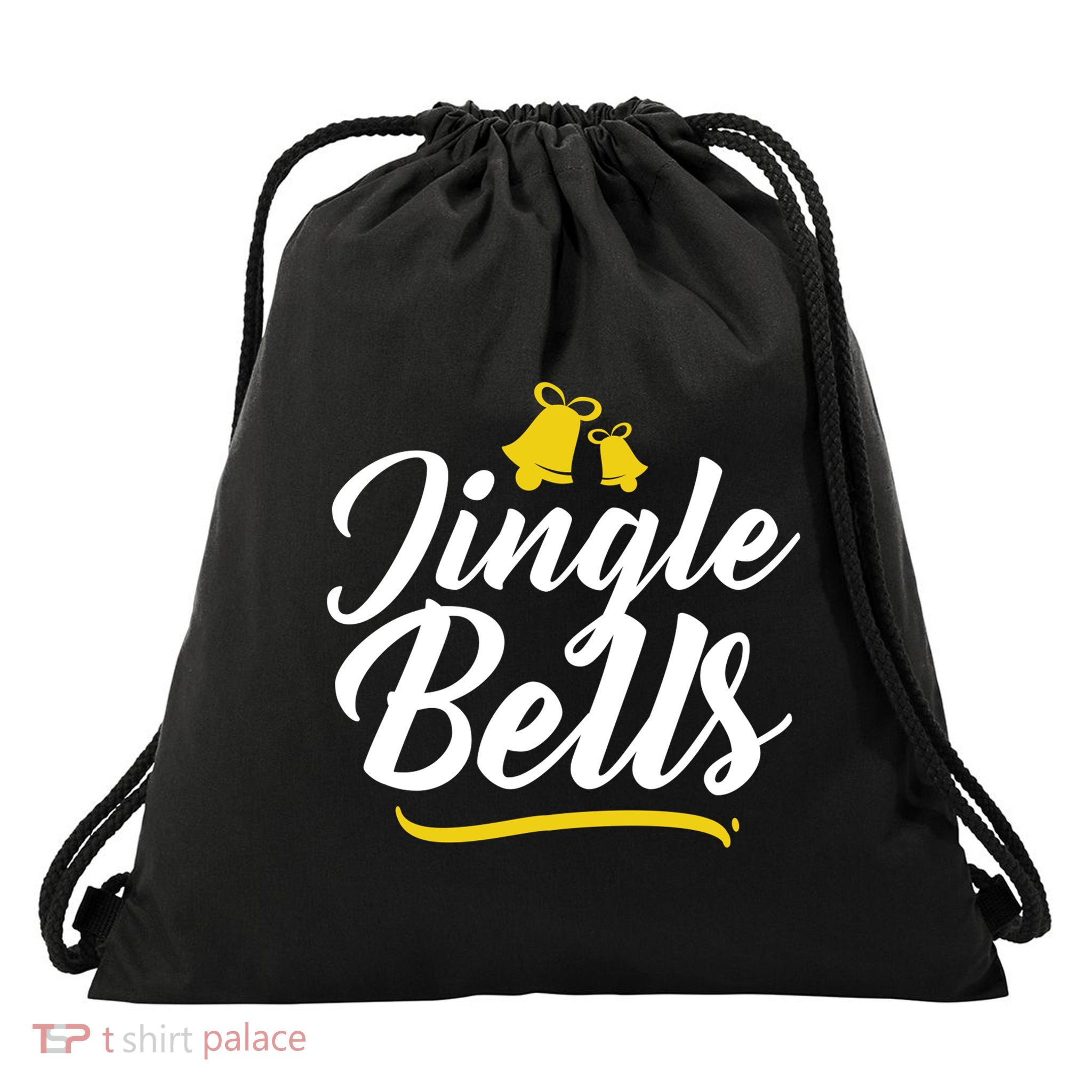 Jingle Bells Classic Christmas  Drawstring Bag
