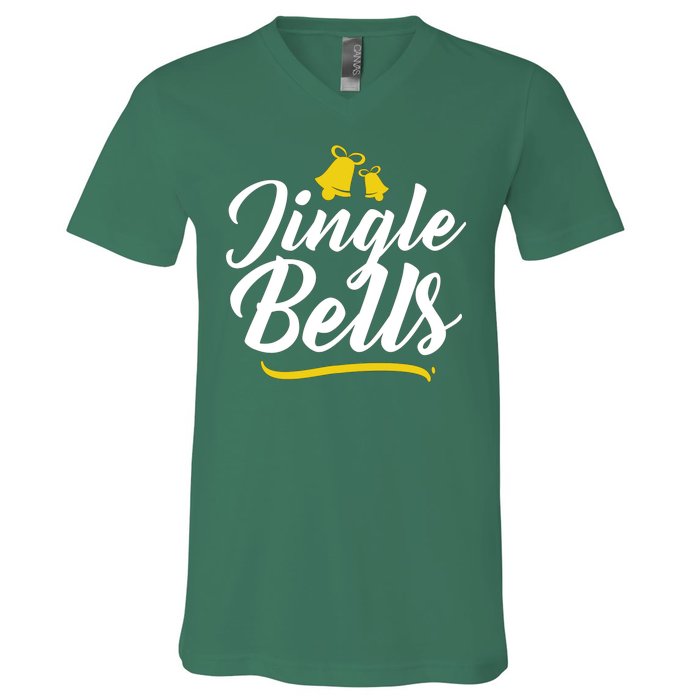 Jingle Bells Classic Christmas  V-Neck T-Shirt