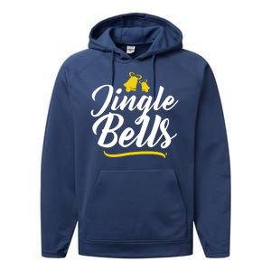 Jingle Bells Classic Christmas  Performance Fleece Hoodie