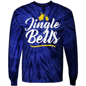 Jingle Bells Classic Christmas  Tie-Dye Long Sleeve Shirt