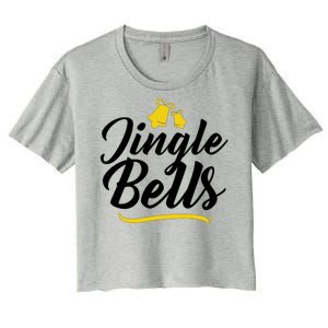 Jingle Bells Classic Christmas  Women's Crop Top Tee