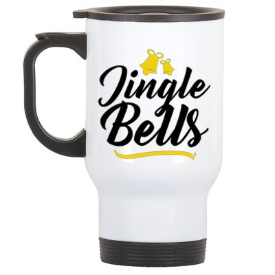 Jingle Bells Classic Christmas  Stainless Steel Travel Mug