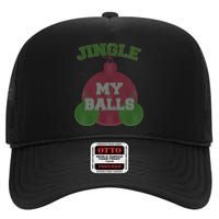 Jingle My Balls Funny X-Mas High Crown Mesh Back Trucker Hat