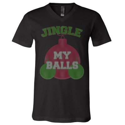 Jingle My Balls Funny X-Mas V-Neck T-Shirt