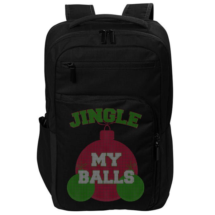 Jingle My Balls Funny X-Mas Impact Tech Backpack