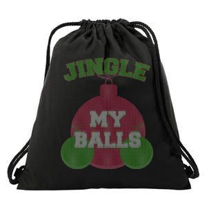 Jingle My Balls Funny X-Mas Drawstring Bag