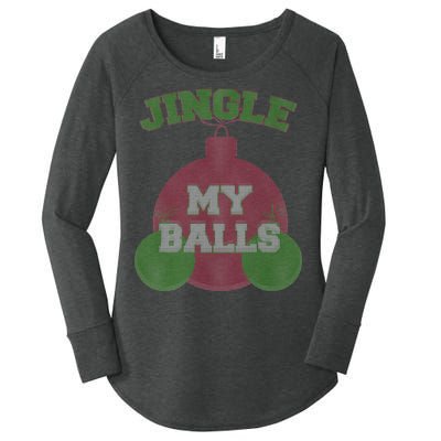 Jingle My Balls Funny X-Mas Women's Perfect Tri Tunic Long Sleeve Shirt