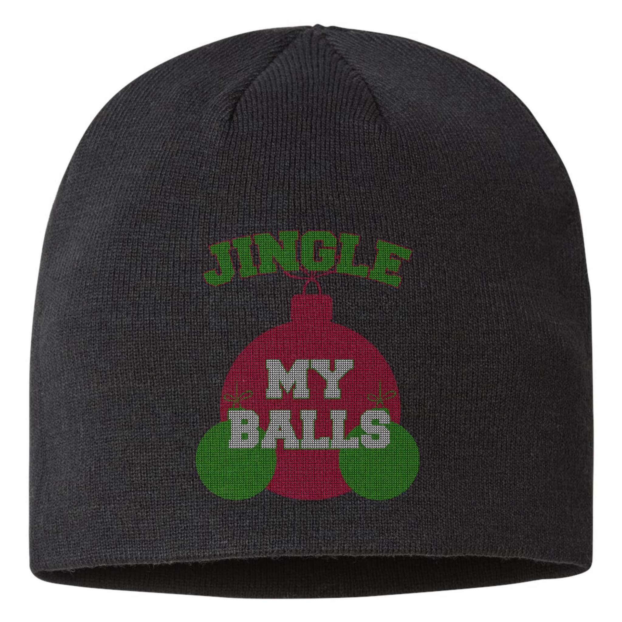 Jingle My Balls Funny X-Mas Sustainable Beanie