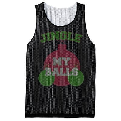 Jingle My Balls Funny X-Mas Mesh Reversible Basketball Jersey Tank