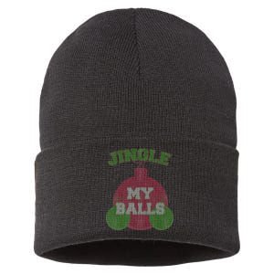 Jingle My Balls Funny X-Mas Sustainable Knit Beanie