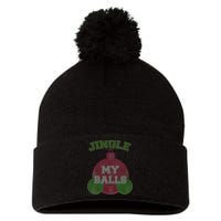 Jingle My Balls Funny X-Mas Pom Pom 12in Knit Beanie