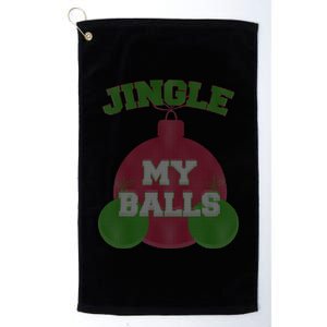 Jingle My Balls Funny X-Mas Platinum Collection Golf Towel