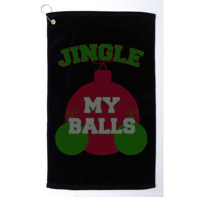 Jingle My Balls Funny X-Mas Golf Towel