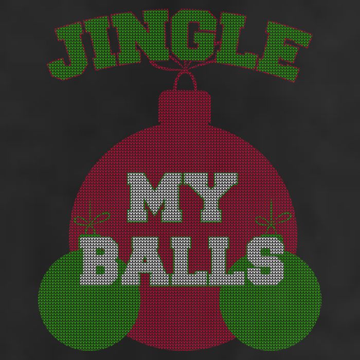 Jingle My Balls Funny X-Mas Golf Towel