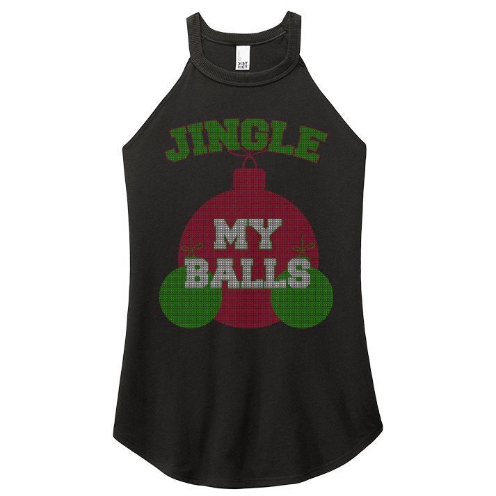 Jingle My Balls Funny X-Mas Women's Perfect Tri Rocker Tank