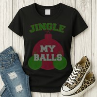 Jingle My Balls Funny X-Mas Womens T-Shirt