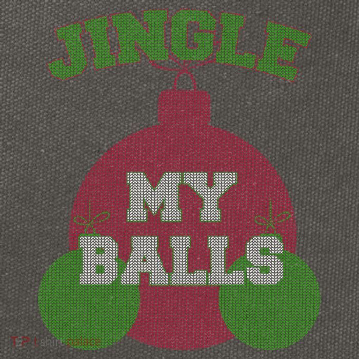 Jingle My Balls Funny X-Mas Cotton Canvas Backpack