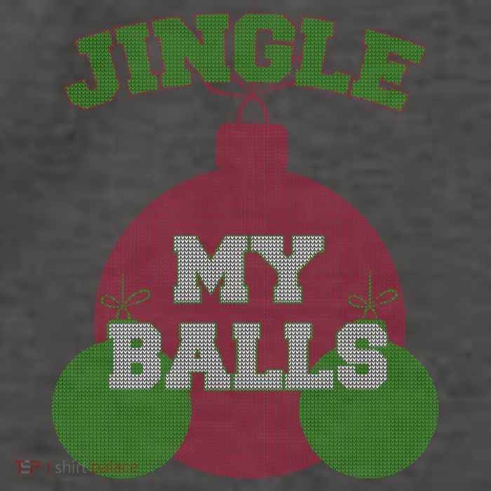 Jingle My Balls Funny X-Mas Vector Backpack