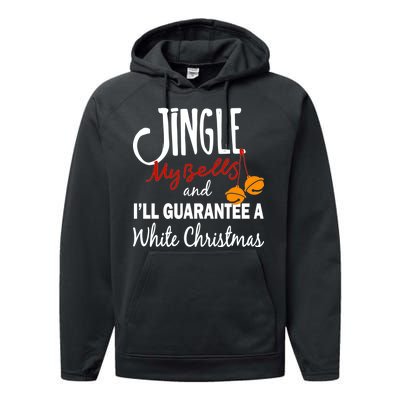 Jingle My Bells For White Christmas Performance Fleece Hoodie