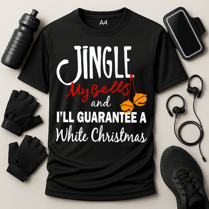Jingle My Bells For White Christmas Cooling Performance Crew T-Shirt