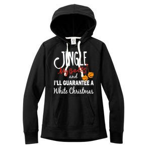 Jingle My Bells For White Christmas Women's Fleece Hoodie