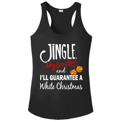 Jingle My Bells For White Christmas Ladies PosiCharge Competitor Racerback Tank