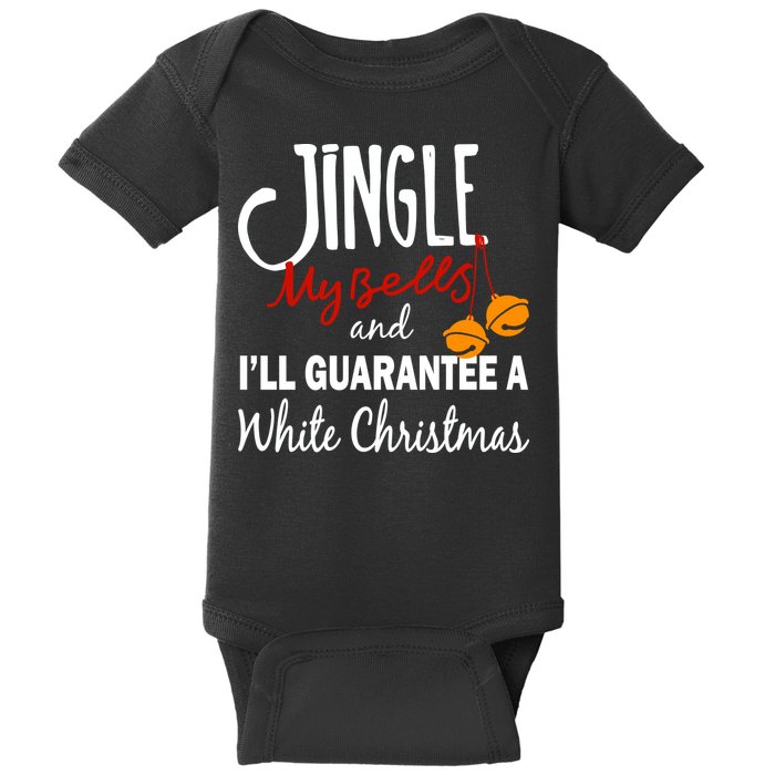 Jingle My Bells For White Christmas Baby Bodysuit