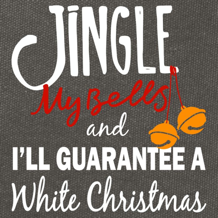 Jingle My Bells For White Christmas Cotton Canvas Backpack
