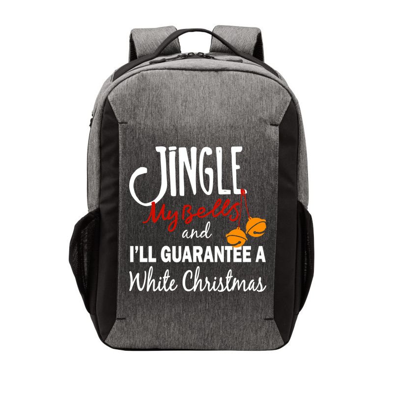 Jingle My Bells For White Christmas Vector Backpack