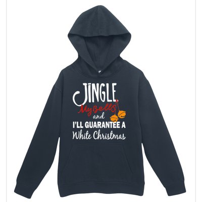 Jingle My Bells For White Christmas Urban Pullover Hoodie