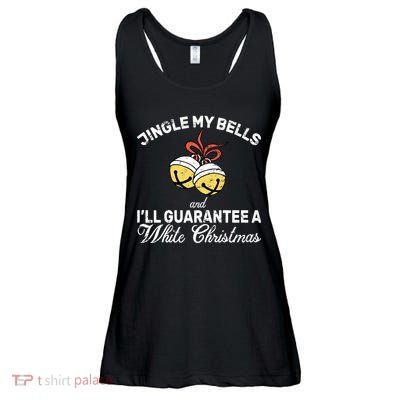 Jingle My Bells Guarantee A White Christmas  Ladies Essential Flowy Tank