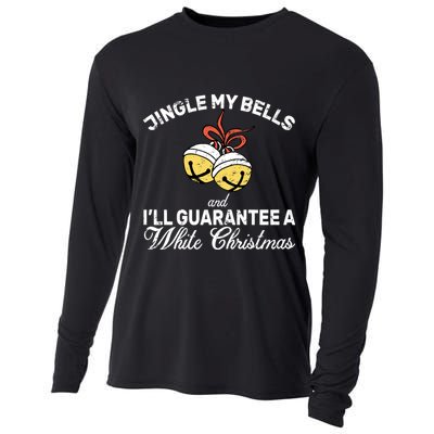 Jingle My Bells Guarantee A White Christmas  Cooling Performance Long Sleeve Crew
