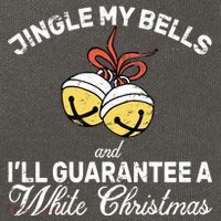 Jingle My Bells Guarantee A White Christmas  Cotton Canvas Backpack