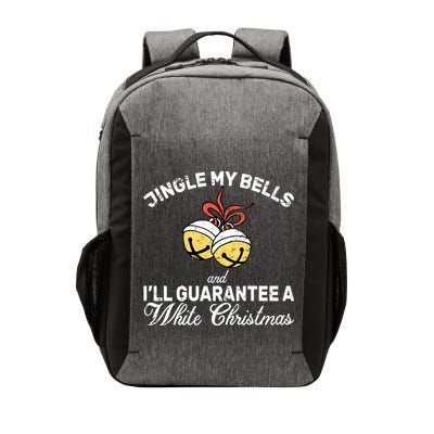 Jingle My Bells Guarantee A White Christmas  Vector Backpack