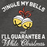 Jingle My Bells Guarantee A White Christmas  Vector Backpack