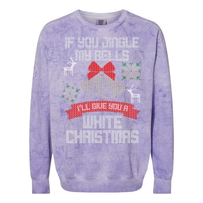 Jingle My Bells X-Mas Ugly Christmas Colorblast Crewneck Sweatshirt