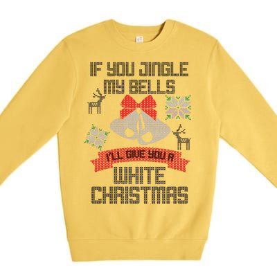 Jingle My Bells X-Mas Ugly Christmas Premium Crewneck Sweatshirt