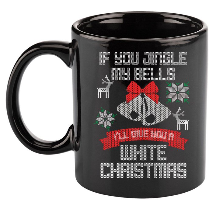 Jingle My Bells X-Mas Ugly Christmas 11oz C Handle Ceramic Mug