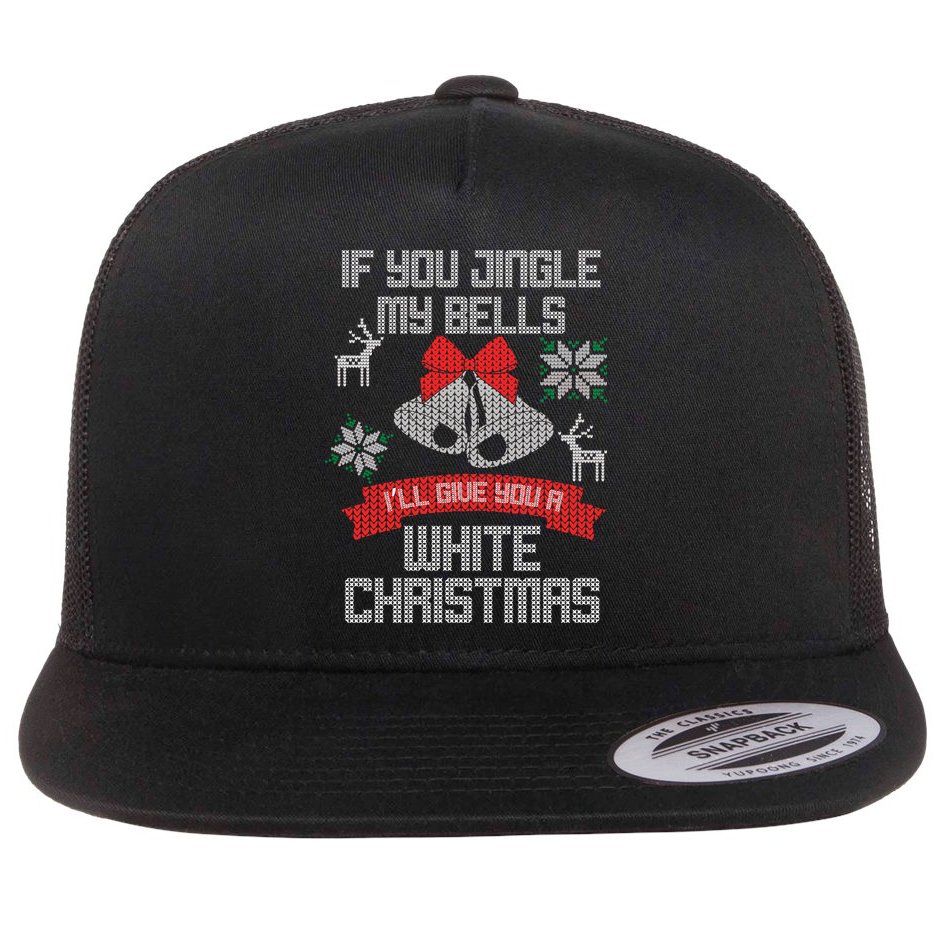 Jingle My Bells X-Mas Ugly Christmas Flat Bill Trucker Hat