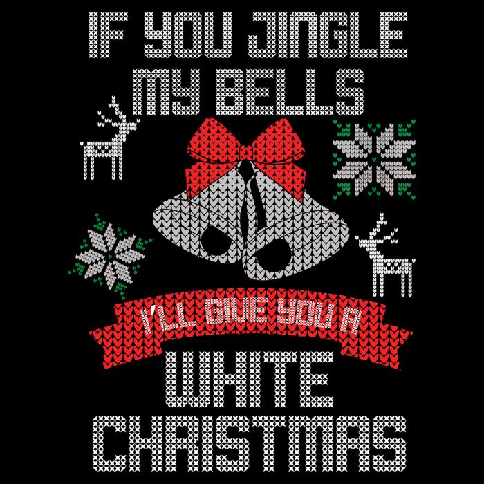 Jingle My Bells X-Mas Ugly Christmas Flat Bill Trucker Hat