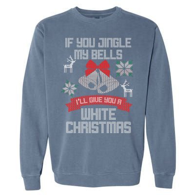 Jingle My Bells X-Mas Ugly Christmas Garment-Dyed Sweatshirt