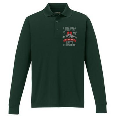 Jingle My Bells X-Mas Ugly Christmas Performance Long Sleeve Polo