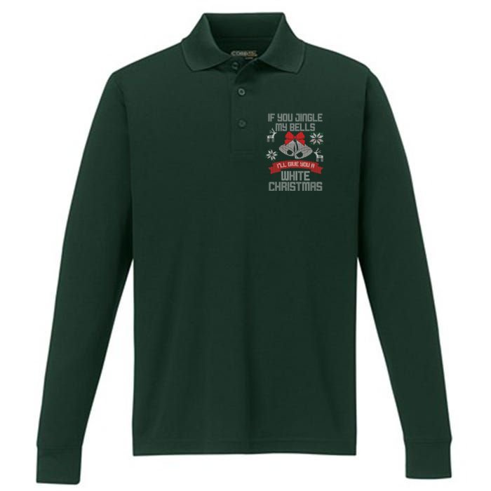 Jingle My Bells X-Mas Ugly Christmas Performance Long Sleeve Polo