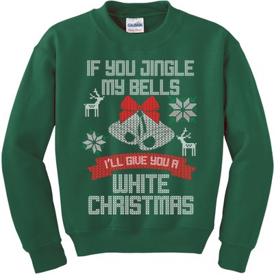 Jingle My Bells X-Mas Ugly Christmas Kids Sweatshirt