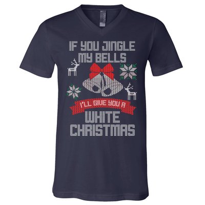 Jingle My Bells X-Mas Ugly Christmas V-Neck T-Shirt