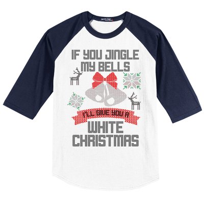 Jingle My Bells X-Mas Ugly Christmas Baseball Sleeve Shirt