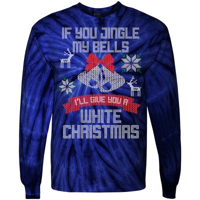 Jingle My Bells X-Mas Ugly Christmas Tie-Dye Long Sleeve Shirt