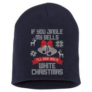 Jingle My Bells X-Mas Ugly Christmas Short Acrylic Beanie