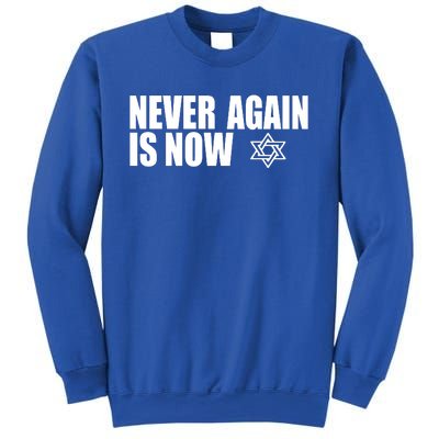 Jewish Israel Pride Am Yisrael Chai Never Again Is Now Sweatshirt