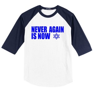 Jewish Israel Pride Am Yisrael Chai Never Again Is Now Baseball Sleeve Shirt